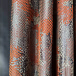 Window Curtains Custom Jacquard, Modern and Sleek Geometric Patterned in Rust Color