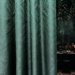 Curtains Custom Green with a Rich Texture