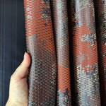 Window Curtains Custom Jacquard, Modern and Sleek Geometric Patterned in Rust Color
