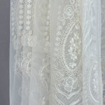 Sheer Curtains with Volume Thread, Luxury Embroidered in Victorian Style