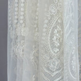 Sheer Curtains with Volume Thread, Luxury Embroidered in Victorian Style