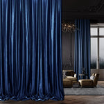 Velvet Curtains in Blue