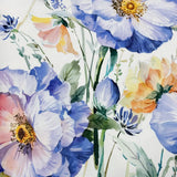 Table Runner's fabric with blue flowers