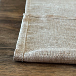 Table Runner Linen / Burlap for Dining Room Table Decor in Beige Color