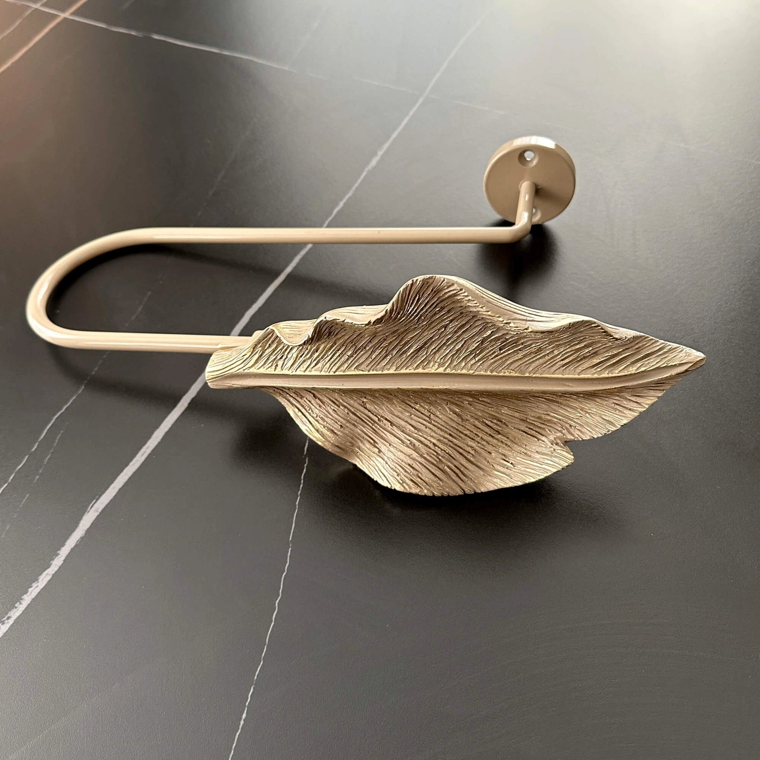 Wall Curtain Hook Modern Art Deco Leaf
