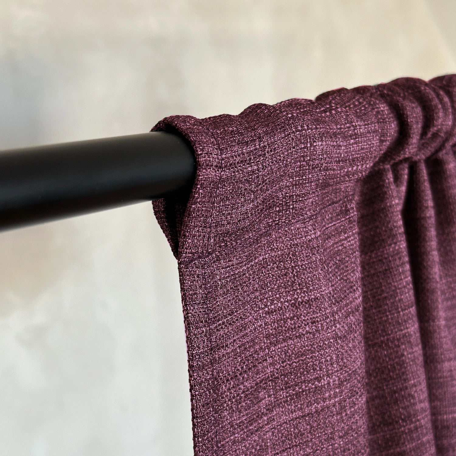 rod pocket top for curtains from linen fabric