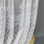 Lace Sheer Voile Curtains Embroidered 