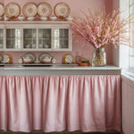 Shelf Skirt & Bookshelf Linen Valances pink provence