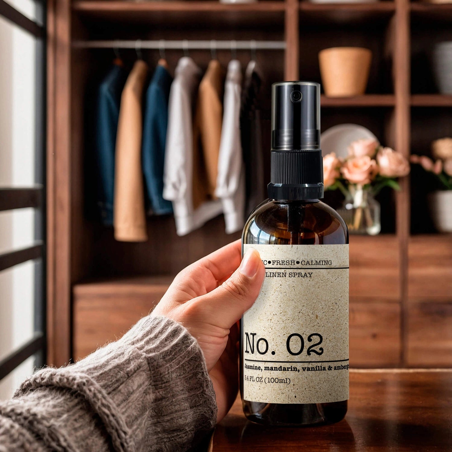 Perfume spray for home and textile