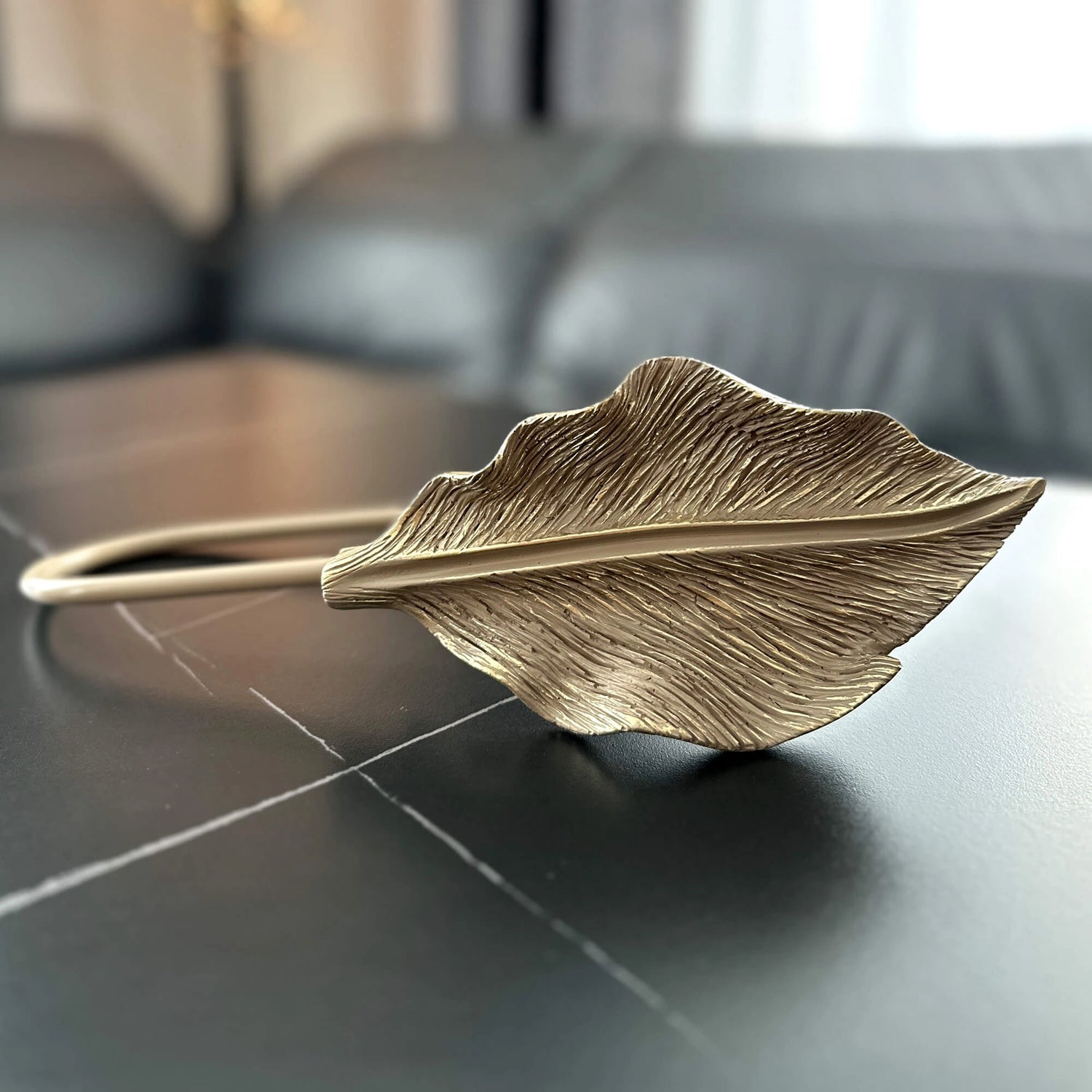 Wall Curtain Hook Modern Art Deco Leaf