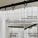 pencil pleat curtains