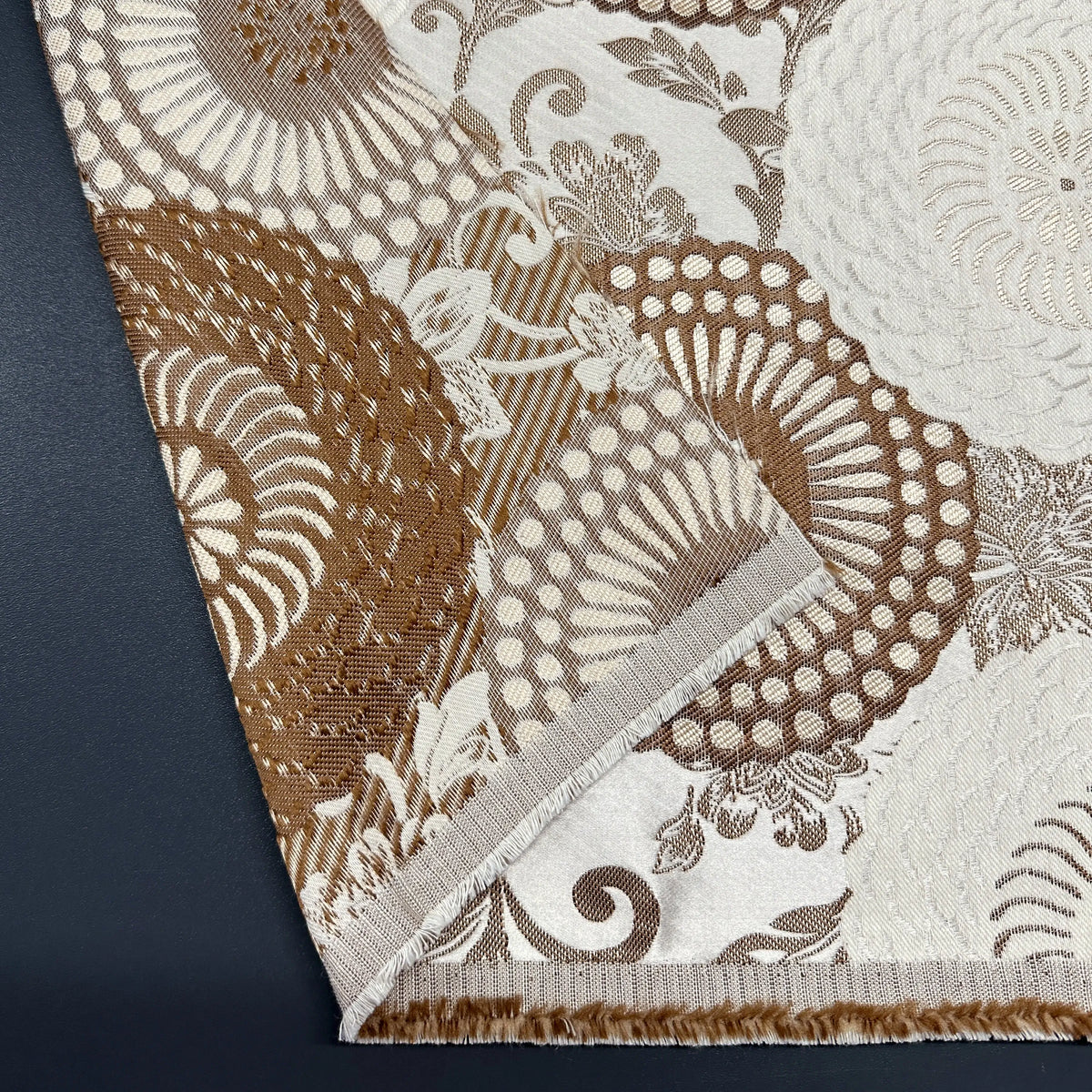 Fabric Jacquard for Curtains for Living Room, Bedroom in Retro Vintage Bohemian Style, Custom made, Floral Patterned  