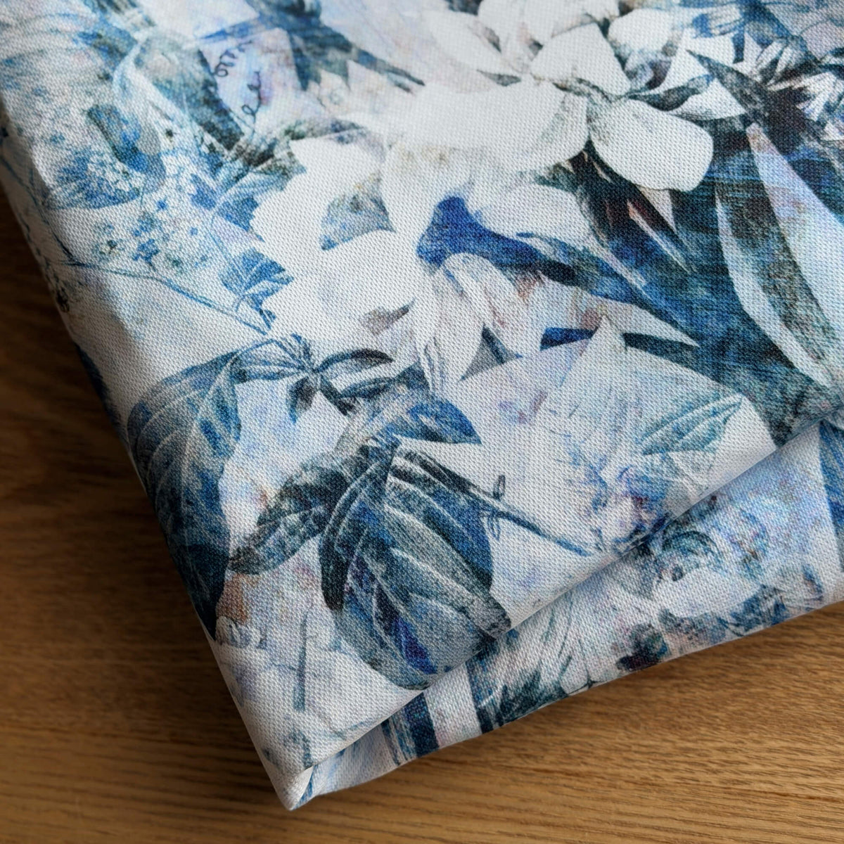 Curtains Bright Blue Floral for Provence Living Room / Tapestry Style Bedroom Home Decor