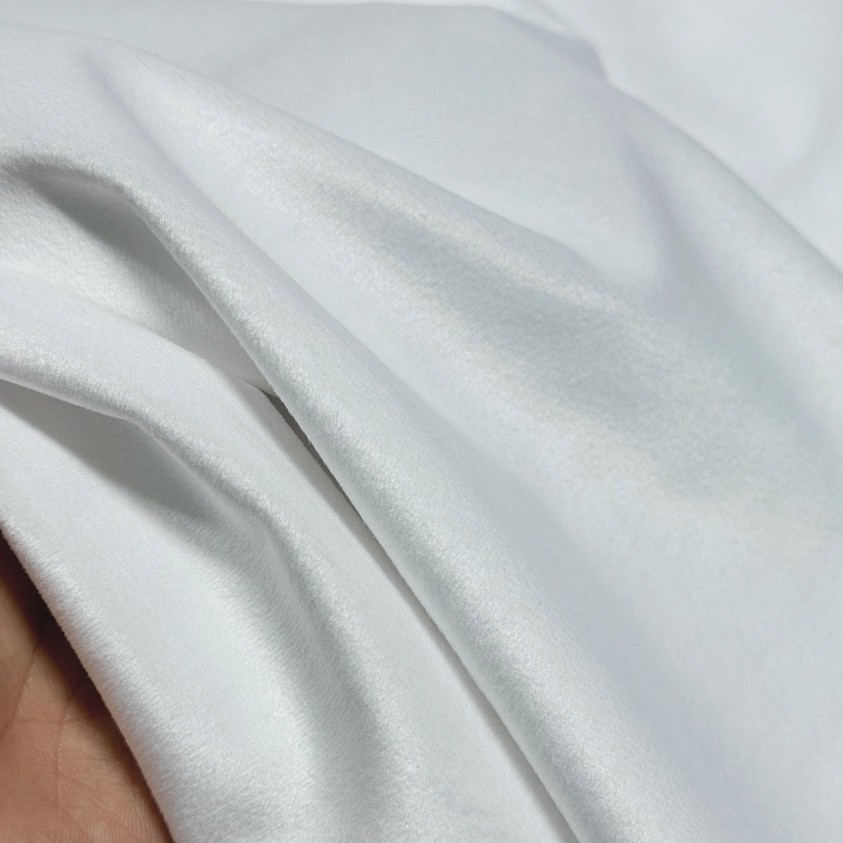 Velvet Panel Curtains Classic White, Long Custom Made for Modern Living Room Decor