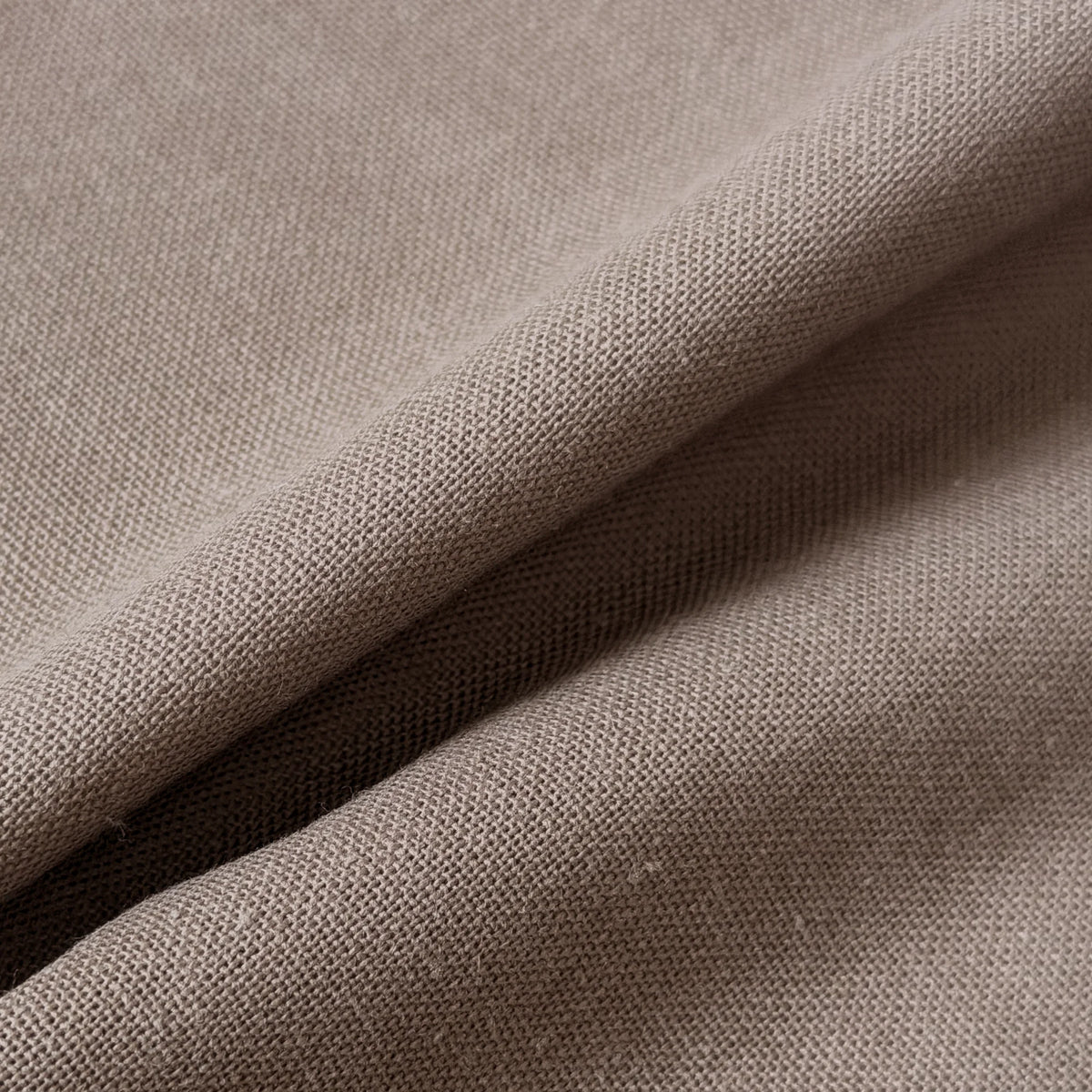 Linen Canopy Bed Curtains – Hollow Brown Viscose Linen Bed Drapes for Four Poster Bed
