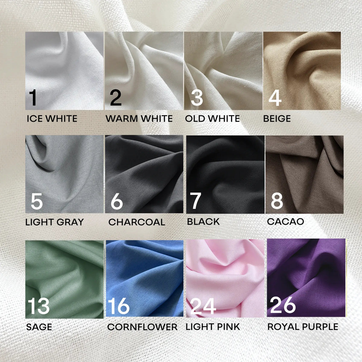 Linen fabric for Outdoor Patio Curtains 