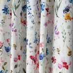 Kitchen Curtains Set with Small Wildflowers Design