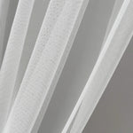 sheer mesh curtain fabric white