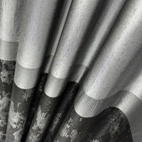 Fabric for Curtain Panels Striped Gray for Living Room