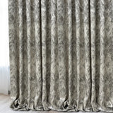 Jacquard Drapery Curtain Modern Abstract Patterned in Taupe Gray 