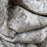 Jacquard Drapery Curtain Modern Abstract Patterned in Taupe Gray 
