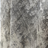 Jacquard Drapery Curtain Modern Abstract Patterned in Taupe Gray 