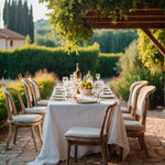 Tablecloth Linen Custom white rectangular