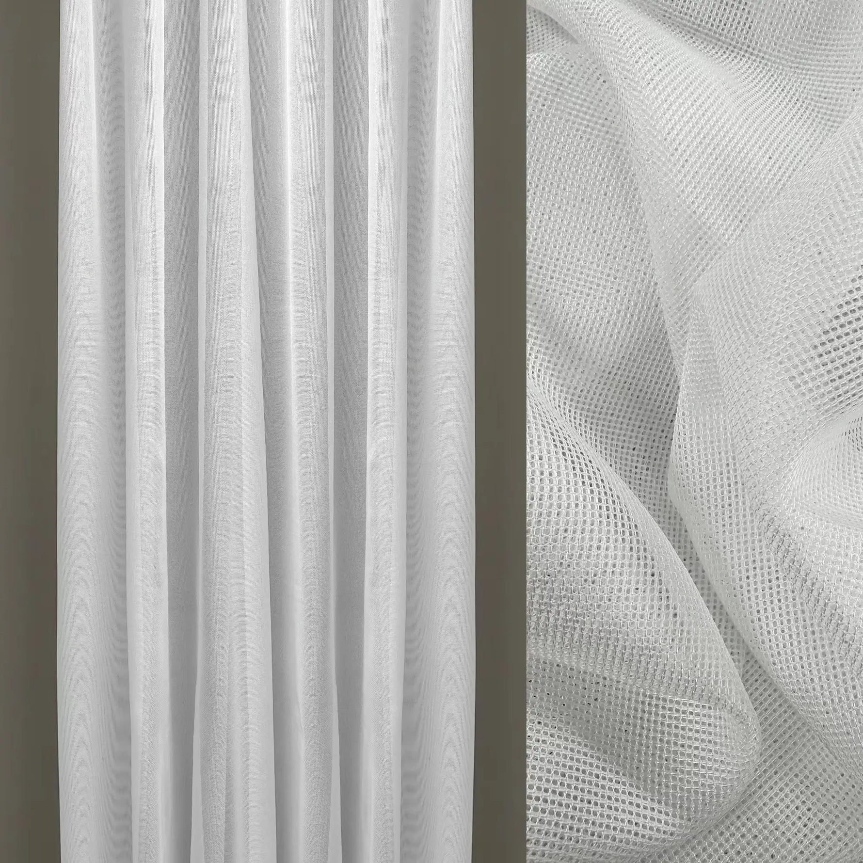 Sheer Curtains White Anti Claw and Pet Friendly, Custom Simple Solid Sheer Bedroom – Living room - Kitchen Voile Tulle