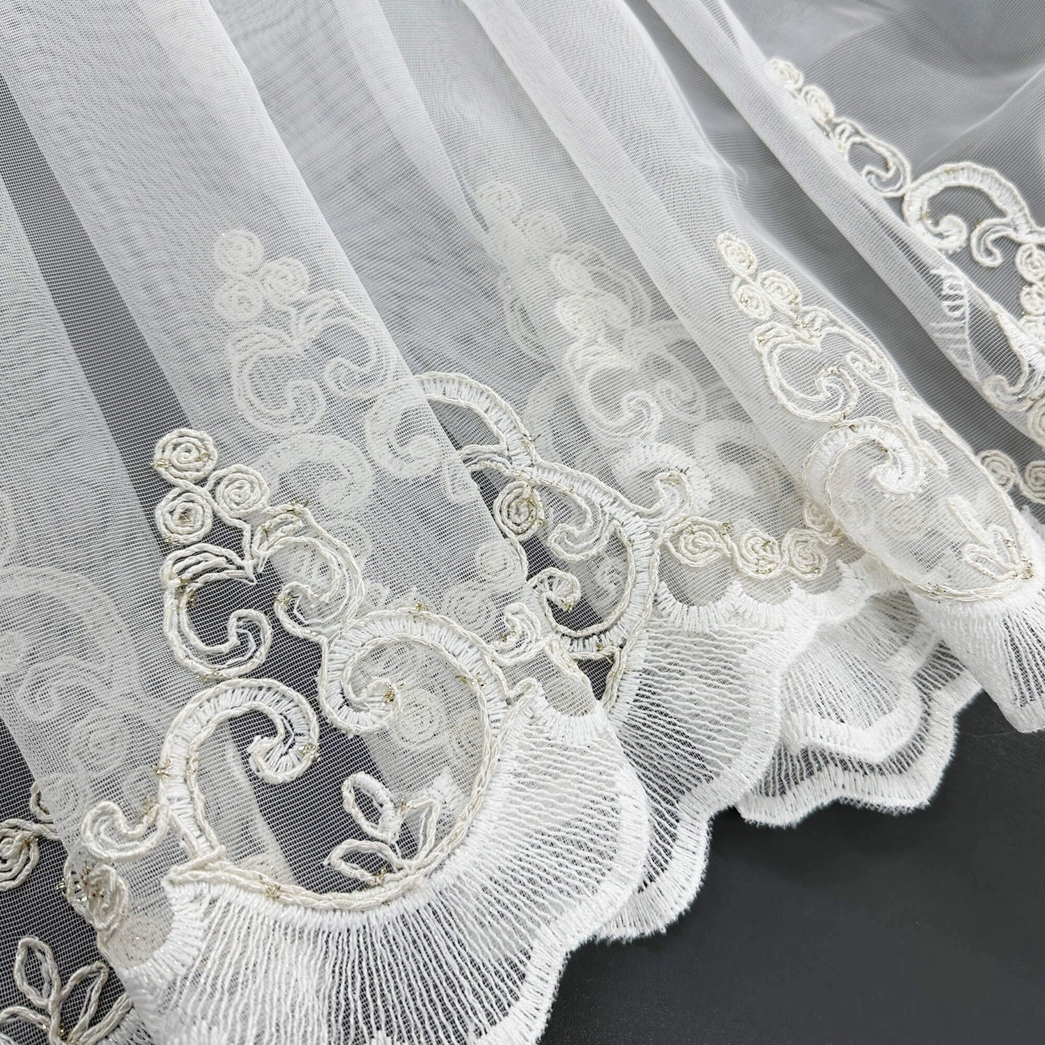 Curtains Lace Embroidered Elegant Victorian Vintage Style