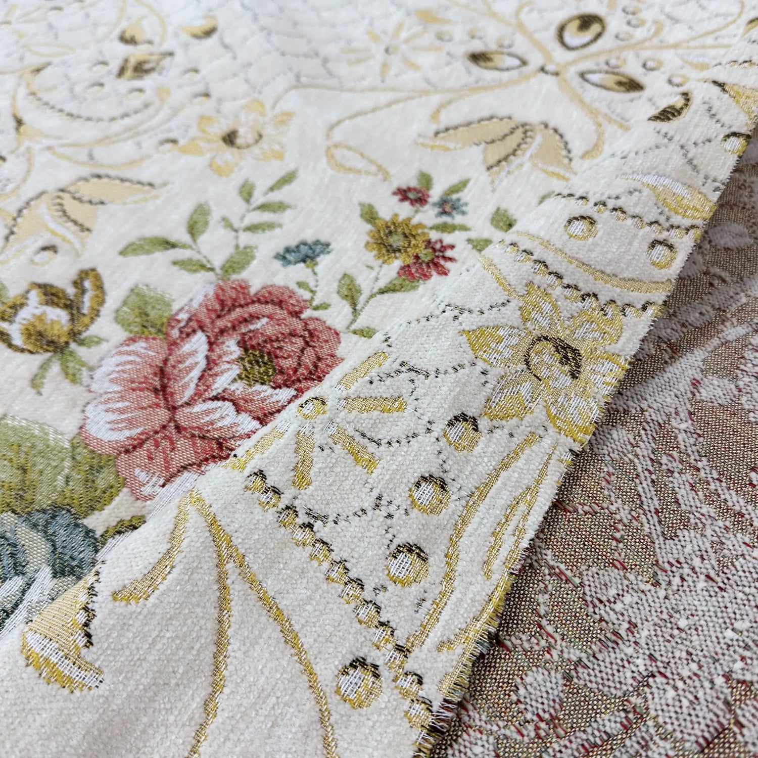 Rich Floral Vintage French Chateau Tapestry Blackout Curtains