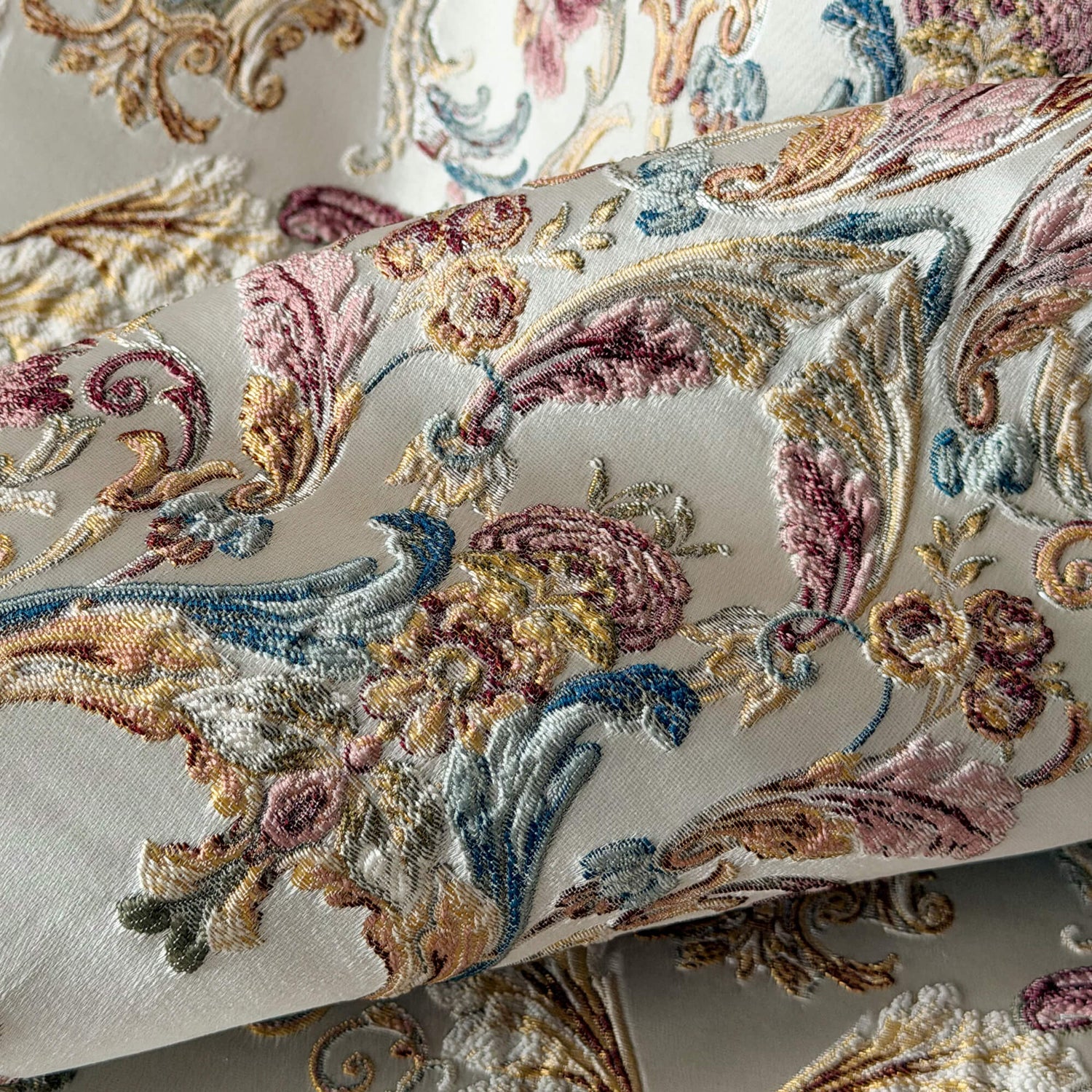 Rich Floral Vintage French Chateau Tapestry Blackout Curtains