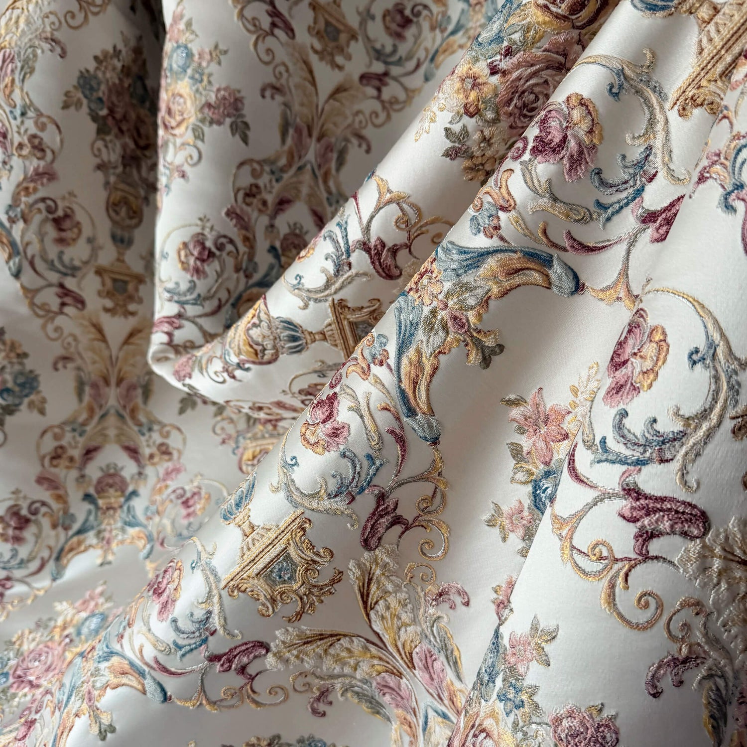 Rich Floral Vintage French Chateau Tapestry Blackout Curtains