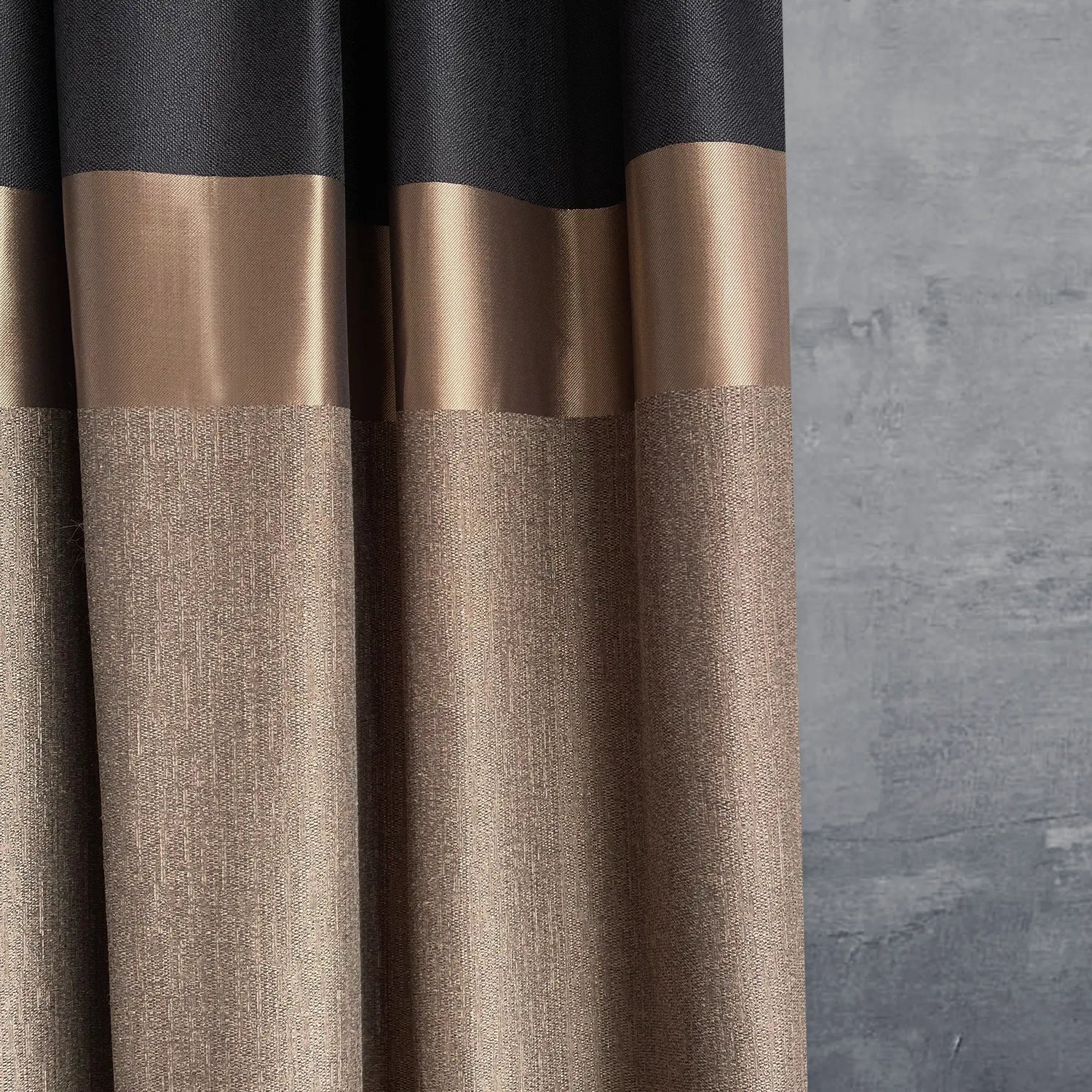 Curtains Bohemian, Stylish Striped Antique Gold for Elegant Home Decor