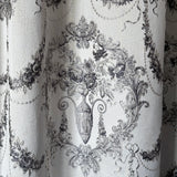 Custom Silver Gray Luxury French Country Shower Curtains 