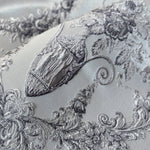 Custom Silver Gray Luxury French Country Shower Curtains 