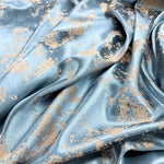 Curtains Modern Blue Gold Patterned