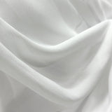 Silk Crepe Sheer Curtains White Solid for Modern Home Decor, Custom