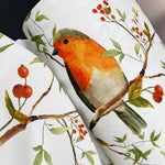 fabric for Curtains with Cute Watercolor Birds Pattern