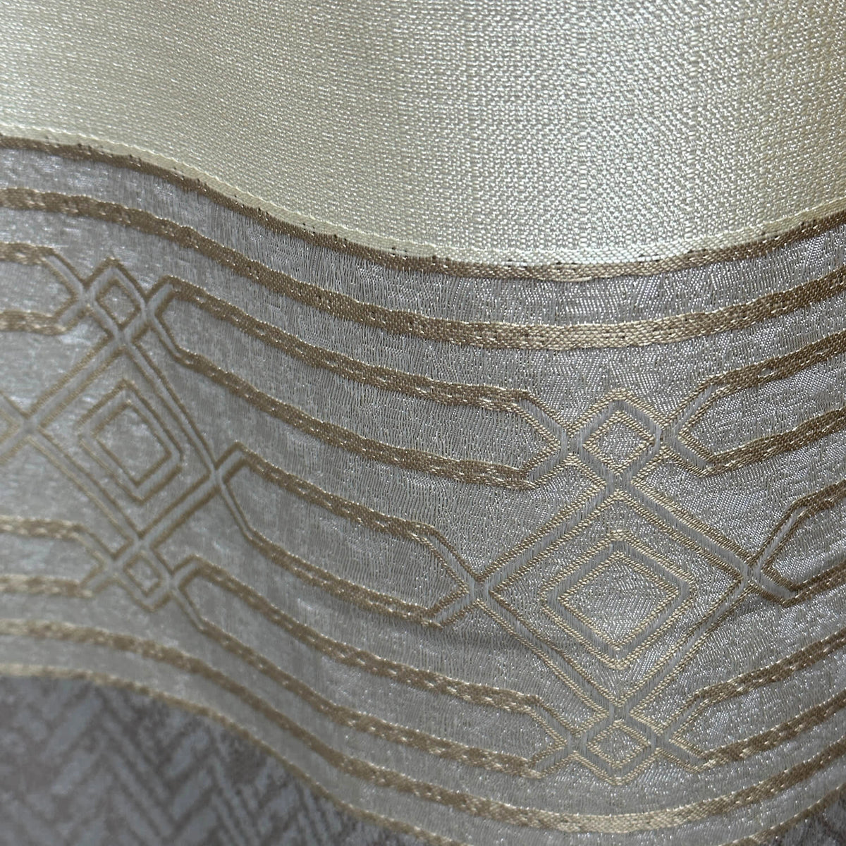 Curtain Panels Stylish Modern Living Room Cream Gray Striped