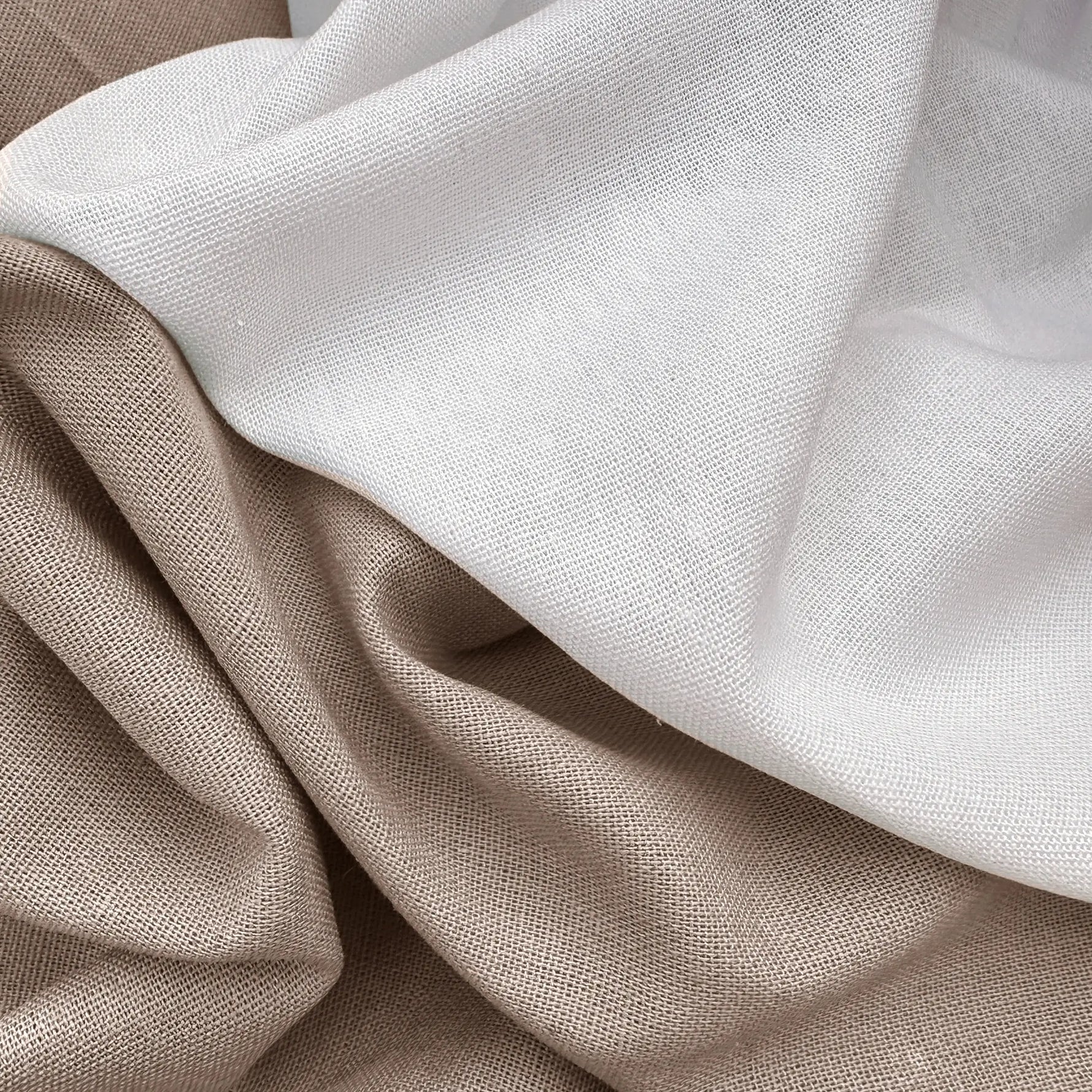 Custom Two Tone Ruffled Linen Tablecloth: For Oval, Round, Square Dining Tables