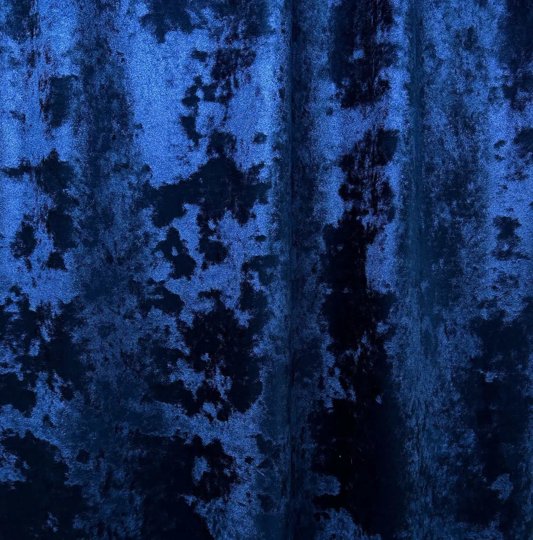 Fabric for Velvet Curtains in Blue