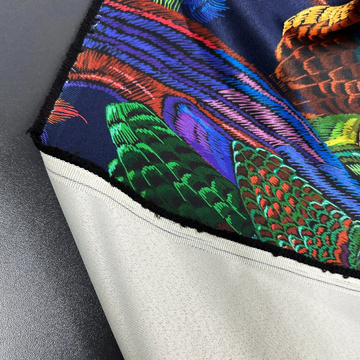 fabric for Curtains Tropical Patterned blackout bue