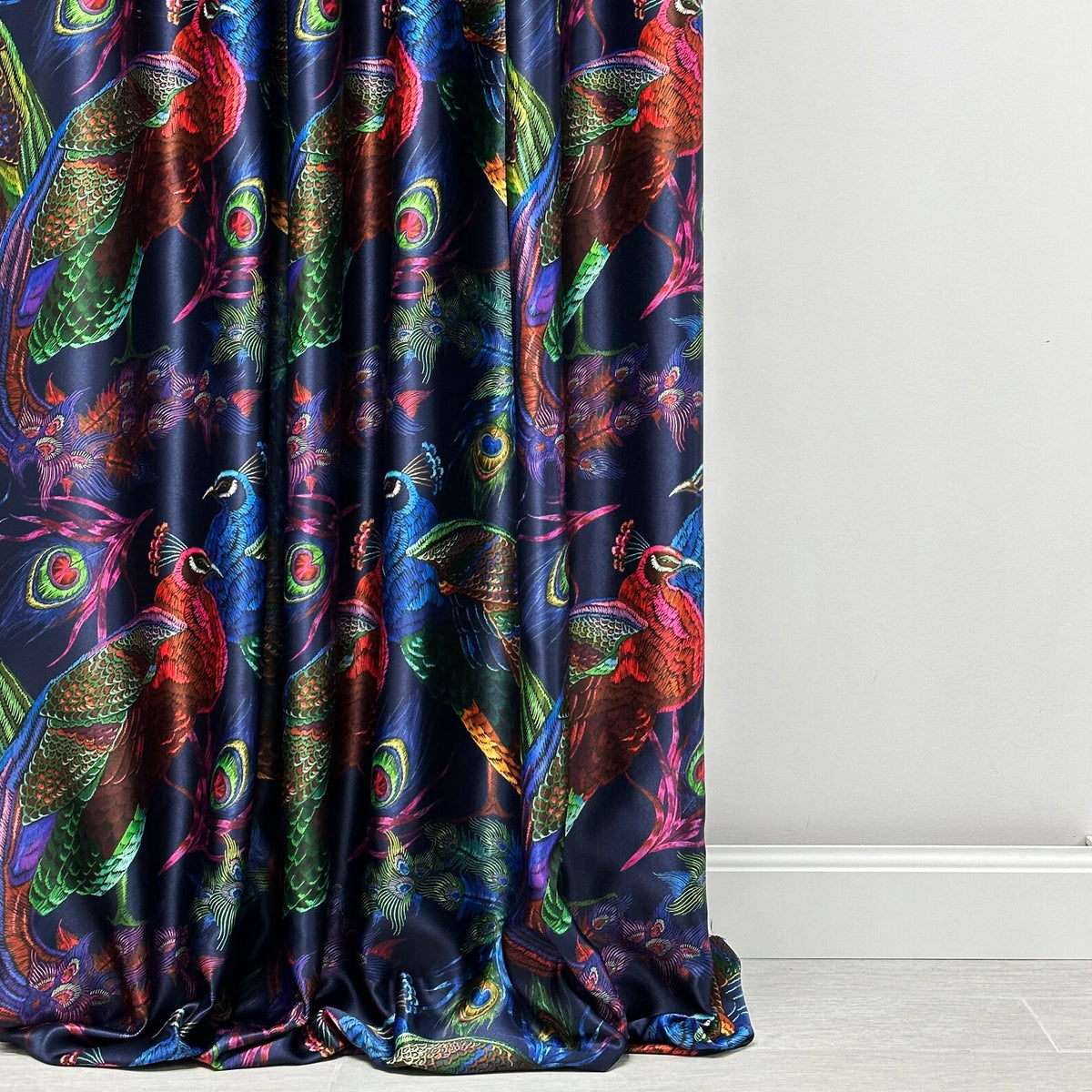 Curtains Tropical Patterned, Dark Floral Bohemian for Living Room, Bedroom Windows Decor