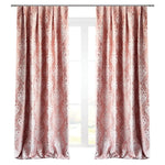 Jacquard Draping with Damask Crown Pattern, Custom, Pastel Peach