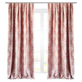 Jacquard Draping with Damask Crown Pattern, Custom, Pastel Peach