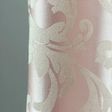Drapery Curtain Custom Soft Pink Floral from Thick Jacquard in Victorian Damask Style 