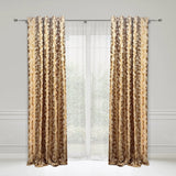 Damask jacquard curtain fabric sample with luxury floral woven texture