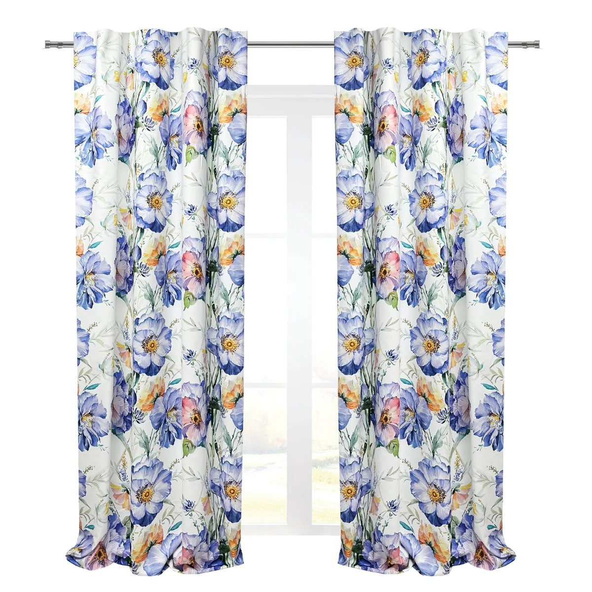 Curtains Bright Floral for Provence Living Room / Bedroom Home Decor