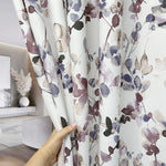 Cottage Curtains Floral Patterned with Watercolor Branches for Your Home Windows Decor