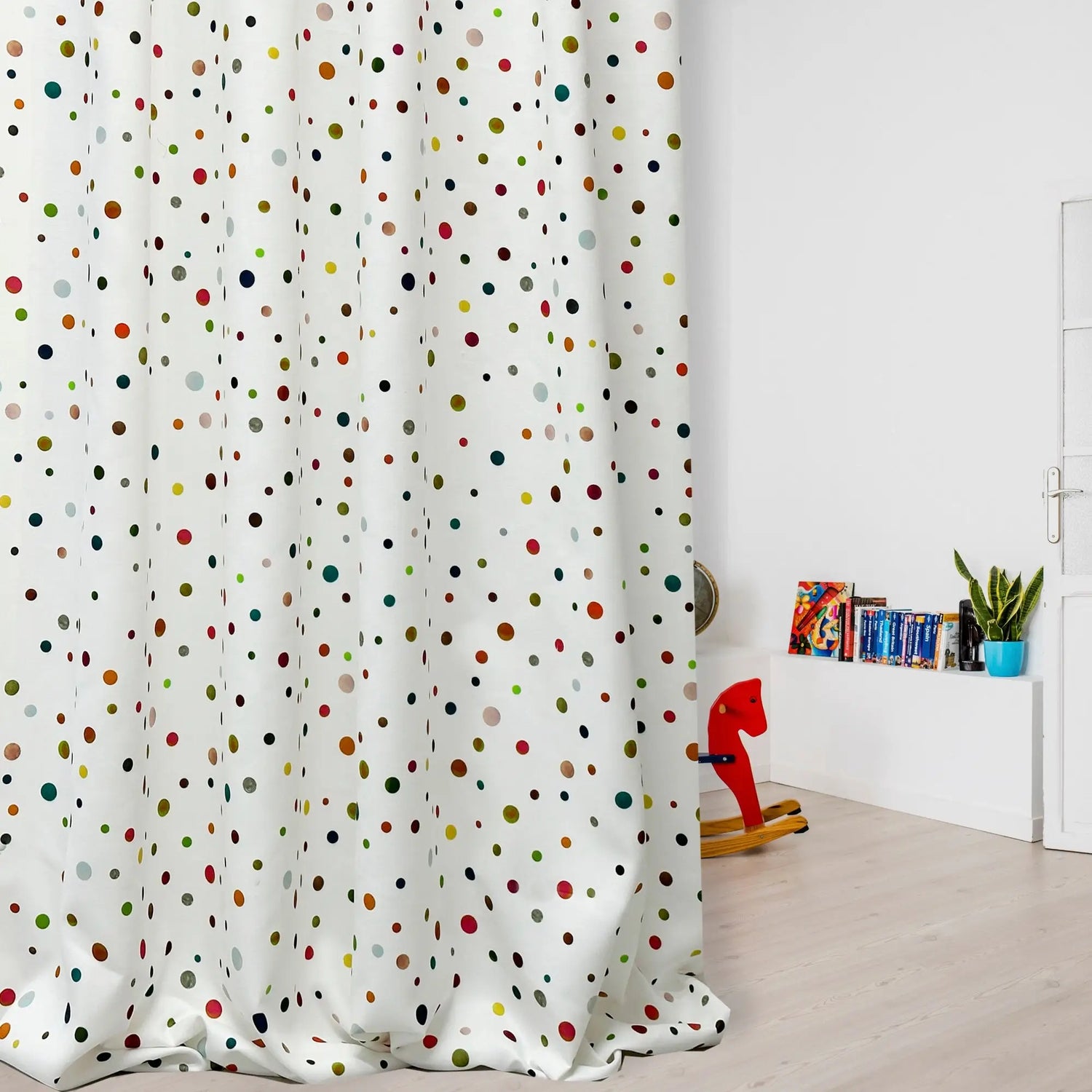 Curtains Funny Colorful Polka Dot for Kids Room